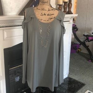 Cold shoulder tunic
